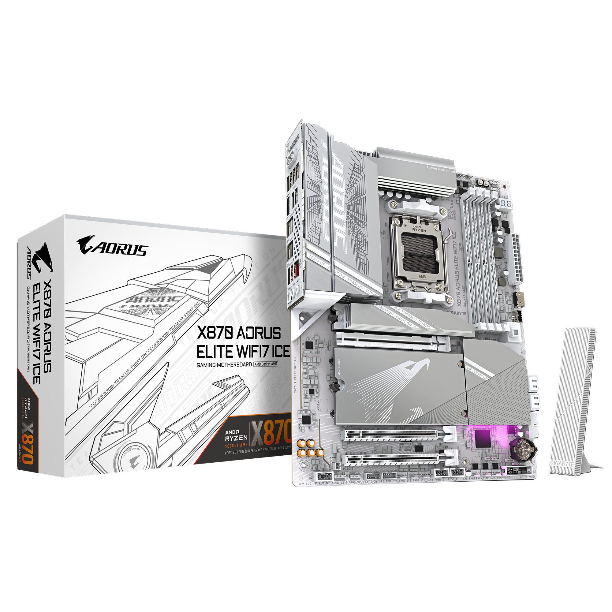 Материнская плата GIGABYTE X870 AORUS ELITE WIFI7 ICE
