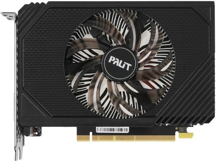 Видеокарта Palit GeForce RTX 3050 StormX Retail (6GB GDDR6 96-bit,1042-1470MHz / 14Gbps, 1-fan, DVI-D/DP/HDMI) NE63050018JE-1070F